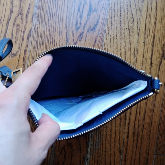 Coach Kitt Messenger Crossbody Bag Deep Blue - Picture 11 of 12